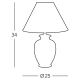 Kolarz 0014.73S.6 - Stolní lampa GIARDINO 1xE27/100W/230V