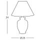 Kolarz 0014.73S.7 - Stolní lampa GIARDINO 1xE27/100W/230V
