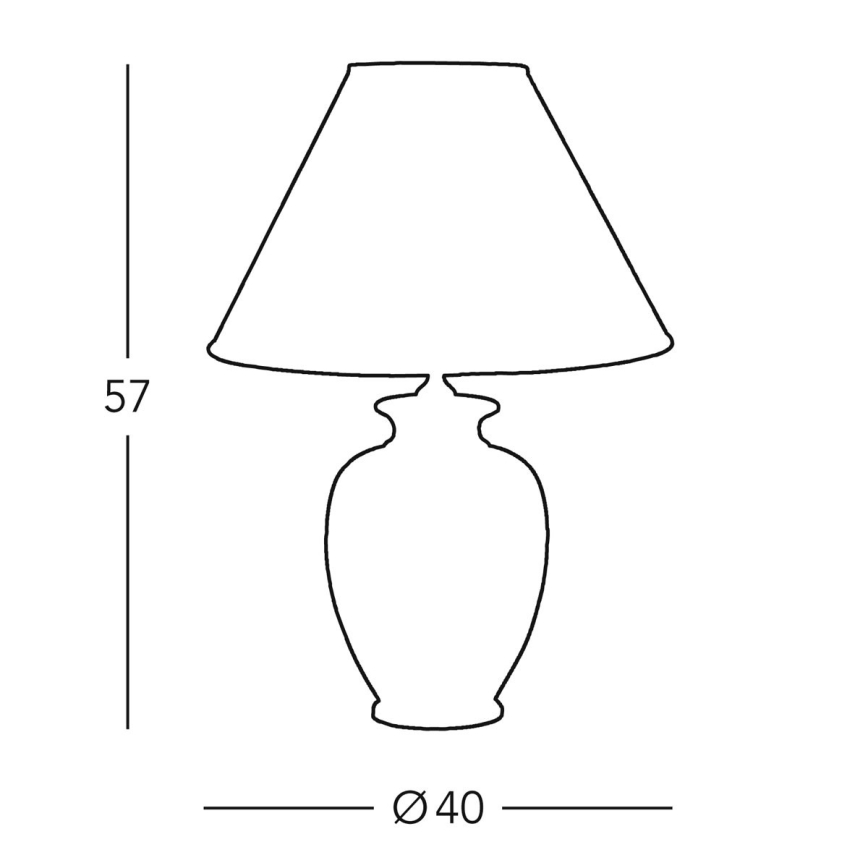 Kolarz 0014.74.4 - Stolní lampa GIARDINO 1xE27/100W/230V béžová