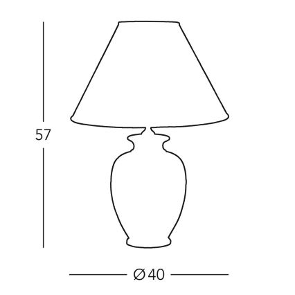 Kolarz 0014.74.7 - Stolní lampa BORDEAUX 1xE27/100W/230V