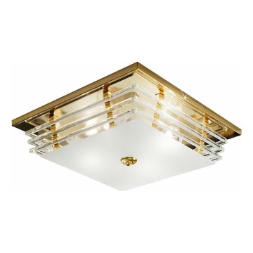 Kolarz 0342.14.3 - Stropní svítidlo ONTARIO 4xE27/60W/230V 24K zlato