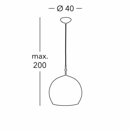 Kolarz 0392.31L.3.Aq.Ch - Lustr na lanku LUNA 1xE27/60W/230V 24K zlato
