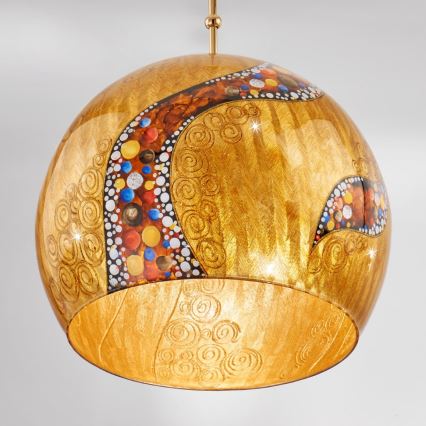 Kolarz 0392.31L.3.Ki.Au - Lustr na lanku LUNA 1xE27/60W/230V 24K zlato