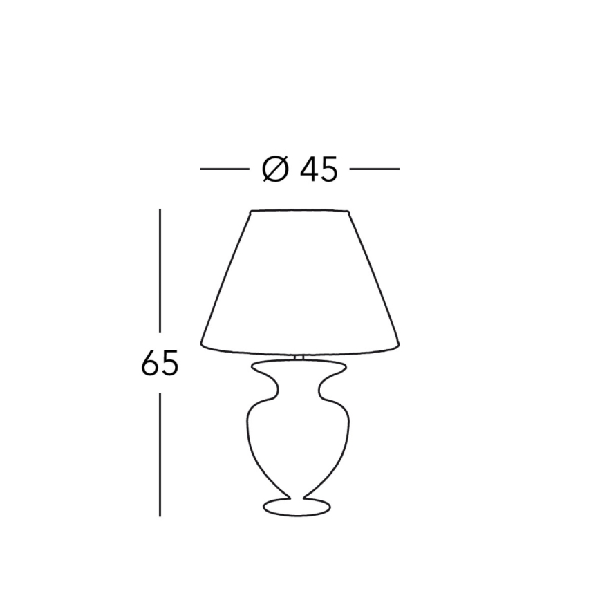 Kolarz 1415.71M.CH - Stolní lampa ANFORA 1xE27/100W/230V 24K zlato