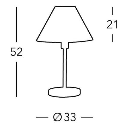 Kolarz 264.70.4 - Stolní lampa HILTON 1xE27/60W/230V