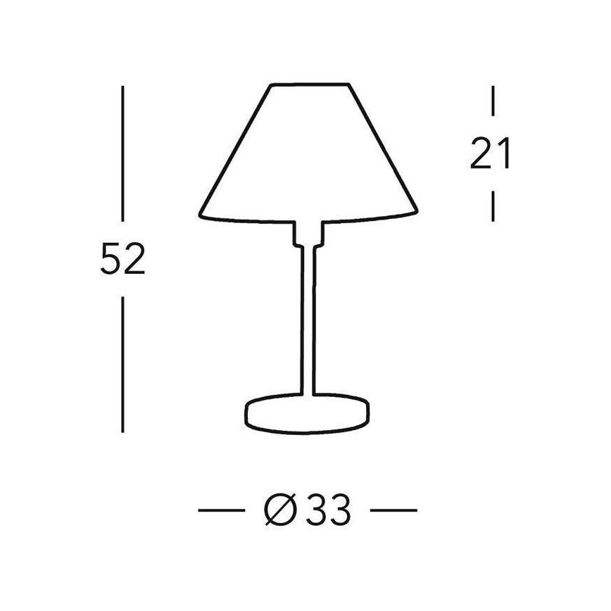 Kolarz 264.70.4 - Stolní lampa HILTON 1xE27/60W/230V