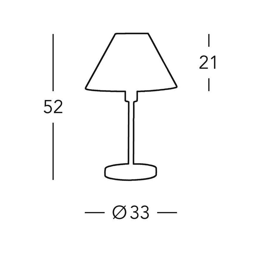 Kolarz 264.70.6 - Stolní lampa HILTON 1xE27/60W/230V