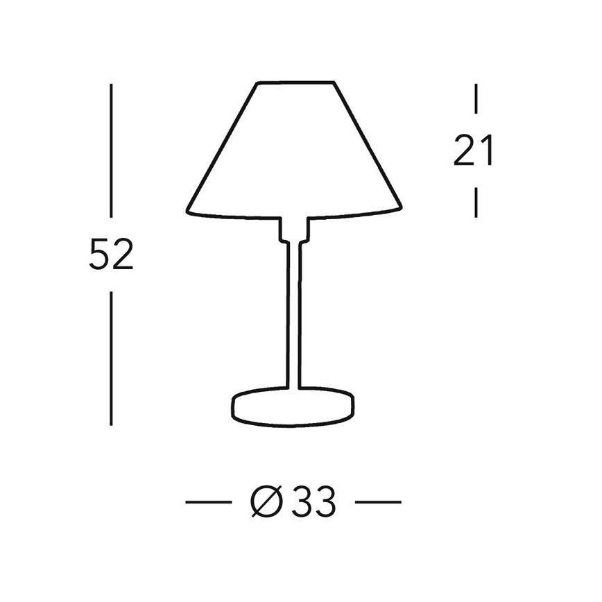 Kolarz 264.70.7 - Stolní lampa HILTON 1xE27/60W/230V