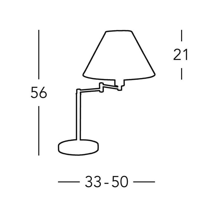 Kolarz 264.71.4 - Stolní lampa HILTON 1xE27/60W/230V