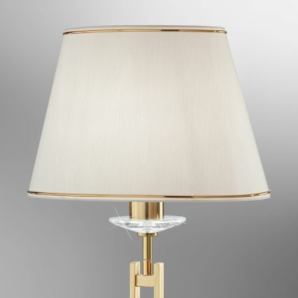 Kolarz 330.71.8C - Křišťálová stolní lampa IMPERIAL 1xE27/60W/230V zlatá/béžová