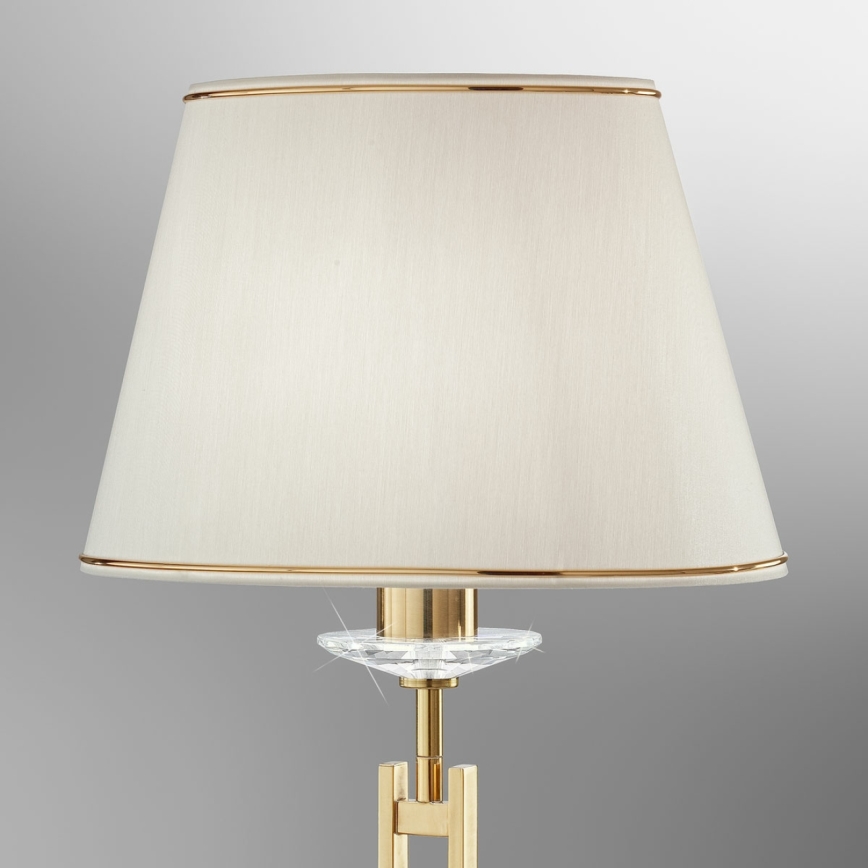 Kolarz 330.71.8C - Křišťálová stolní lampa IMPERIAL 1xE27/60W/230V zlatá/béžová