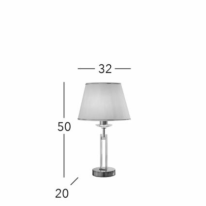 Kolarz 330.71.8C - Křišťálová stolní lampa IMPERIAL 1xE27/60W/230V zlatá/béžová