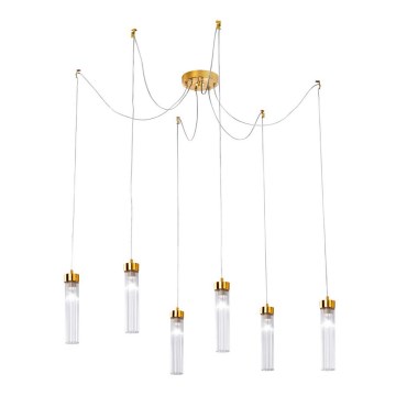 Kolarz 6009.30630 - Lustr na lanku RAGGIO 6xE14/25W/230V pavouk 24K zlato