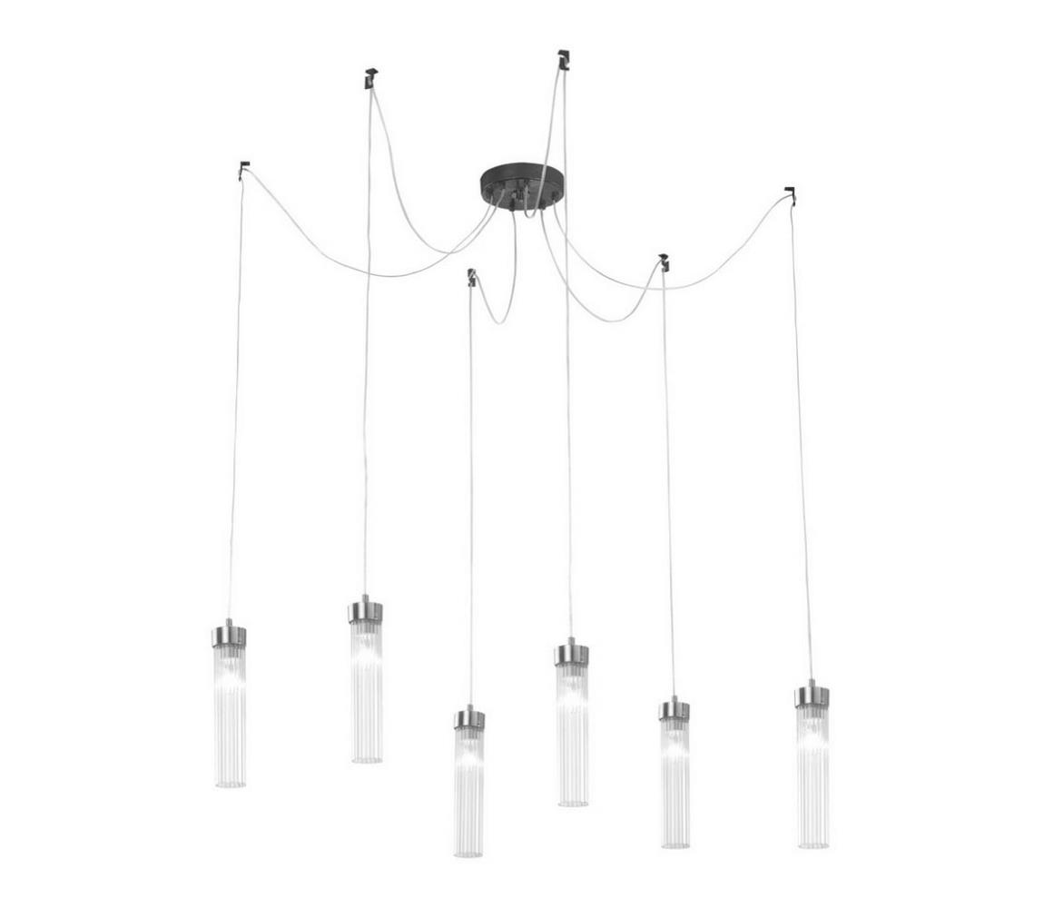 Kolarz Kolarz 6009.30660 - Lustr na lanku RAGGIO 6xE14/25W/230V matný chrom KL0142
