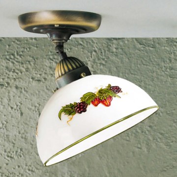 Kolarz 731.10.121 - Přisazený lustr NONNA 1xE27/75W/230V pr. 20 cm víno/jahody