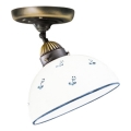 Kolarz 731.10.16 - Přisazený lustr NONNA 1xE27/75W/230V pr. 20 cm modrá