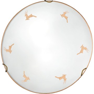 Kolarz 731.11.4.150 - Nástěnné svítidlo NONNA 1xE27/60W/230V pr. 30 cm jeleni rose gold