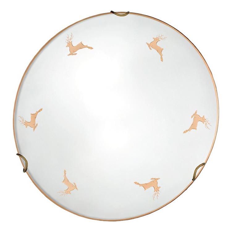 Kolarz 731.11.4.150 - Nástěnné svítidlo NONNA 1xE27/60W/230V pr. 30 cm jeleni rose gold