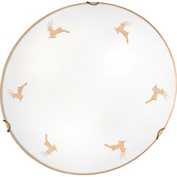 Kolarz 731.12.4.150 - Nástěnné svítidlo NONNA 2xE27/60W/230V pr. 40 cm jeleni rose gold