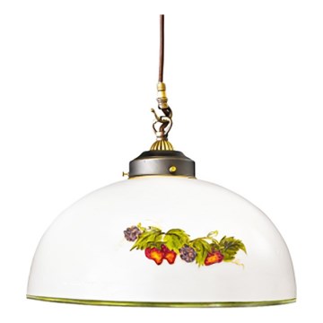 Kolarz 731.30.121 - Lustr na lanku NONNA 1xE27/75W/230V pr. 20 cm víno/jahody