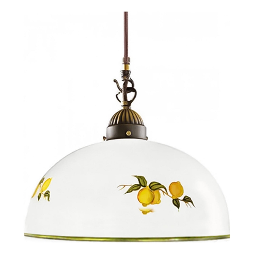 Kolarz 731.30.126 - Lustr na lanku NONNA 1xE27/75W/230V pr. 20 cm citrony