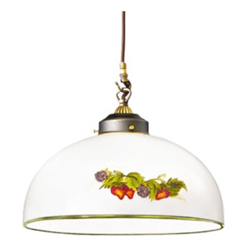 Kolarz 731.30.136 - Lustr na lanku NONNA 1xE27/75W/230V pr. 30 cm víno/jahody