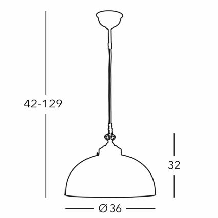 Kolarz 731.32.102 - Lustr na lanku NONNA 1xE27/75W/230V pr. 36 cm jeleni zelená