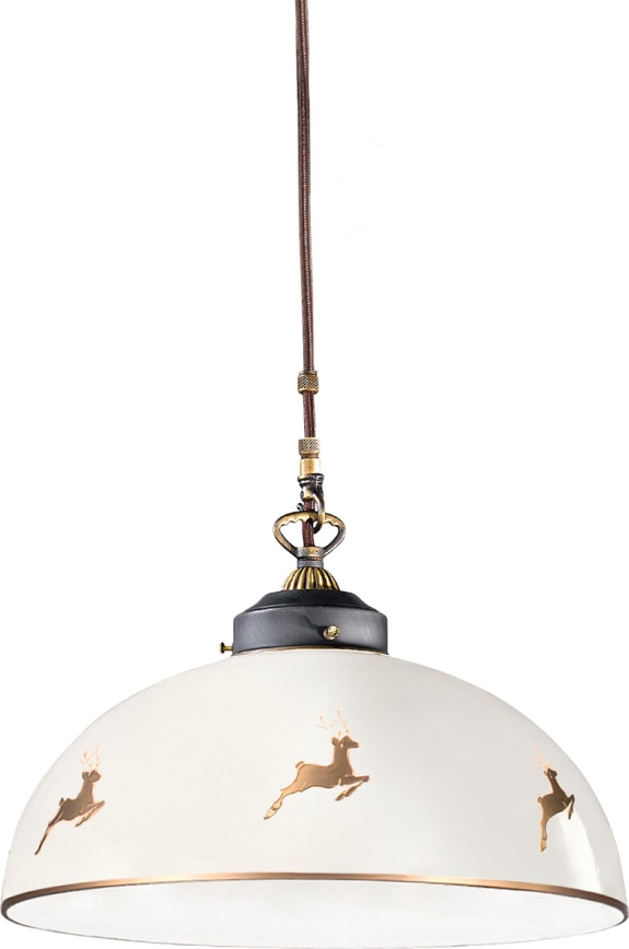 Kolarz 731.32.152 - Lustr na lanku NONNA 1xE27/75W/230V pr. 36 cm jeleni rose gold