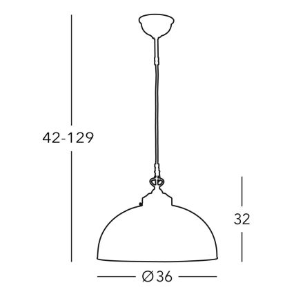 Kolarz 731.32.22 - Lustr na lanku NONNA 1xE27/75W/230V zelená