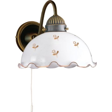 Kolarz 731.61.160 - Nástěnná lampa NONNA 1xE27/75W/230V květiny rose gold