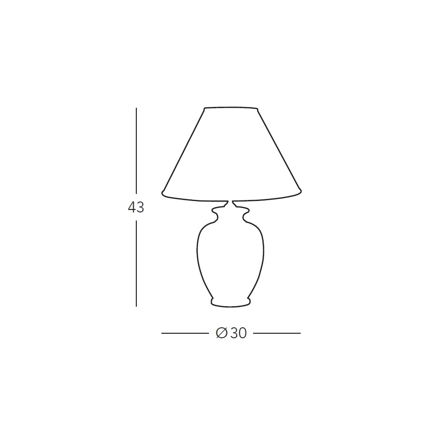 Kolarz 731.70K - Stolní lampa NONNA 1xE27/100W/230V bílá