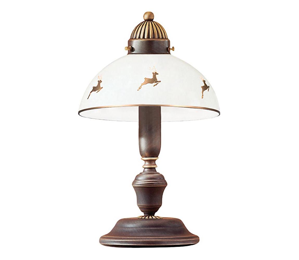 Kolarz 731.73.150 - Stolní lampa NONNA 1xE27/75W/230V jeleni rose gold 731.73.150 Měděná,Bronzová,Patina