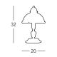 Kolarz 731.73.21 - Stolní lampa NONNA 1xE14/60W/230V zelená