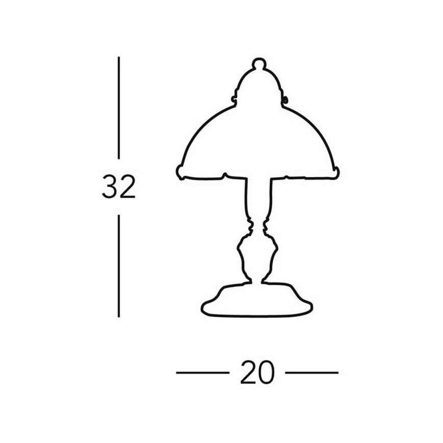 Kolarz 731.73.53 - Stolní lampa NONNA 1xE14/60W/230V