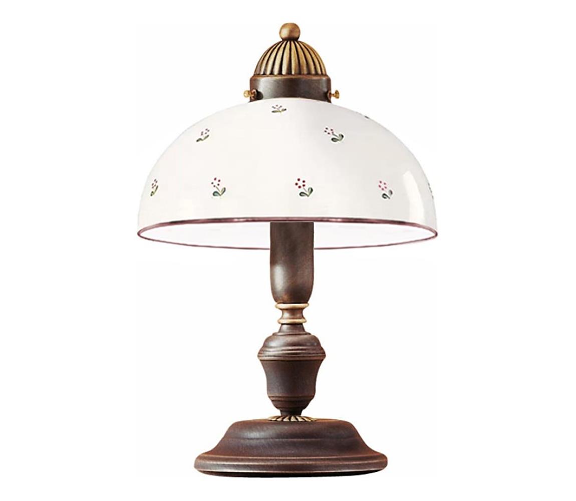 Kolarz 731.73.69 - Stolní lampa NONNA 1xE27/75W/230V červená 731.73.69 Červená,Hnědá,Patina