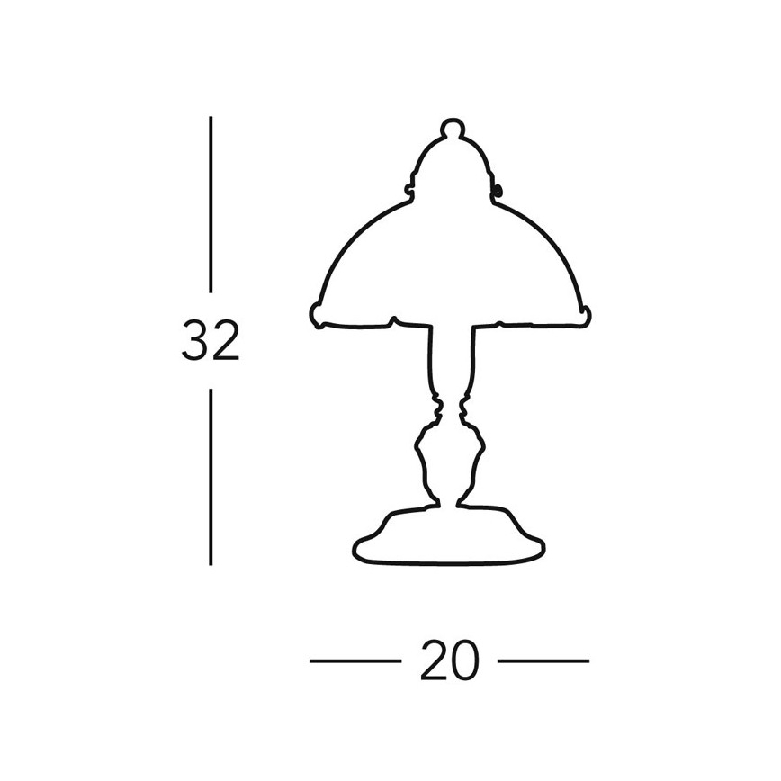 Kolarz 731.73.70 - Stolní lampa NONNA 1xE27/75W/230V