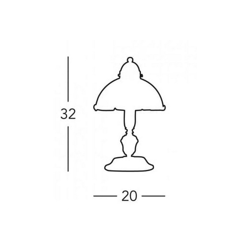 Kolarz 731.73.73 - Stolní lampa NONNA 1xE14/60W/230V