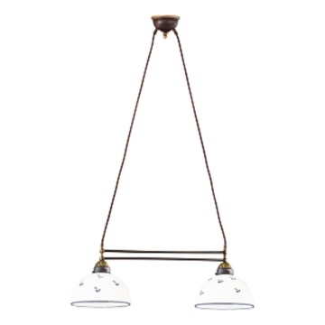 Kolarz 731.82.24 - Lustr na lanku NONNA 2xE27/75W/230V modrá