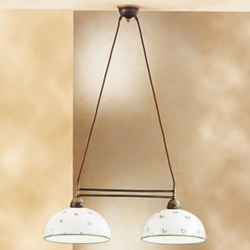 Kolarz 731.82.27 - Lustr na lanku NONNA 2xE27/75W/230V zelená