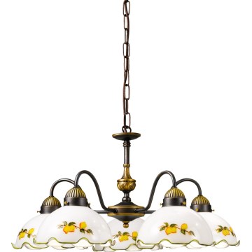 Kolarz 731.85.116 - Lustr na řetězu NONNA 5xE27/75W/230V citrony