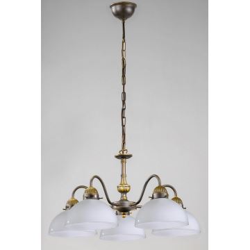 Kolarz 731.85.53 - Lustr na řetězu NONNA 5xE27/75W/230V