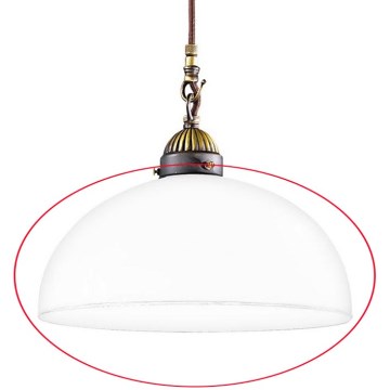 Kolarz 731.G54 - Náhradní sklo k lustru, stojací lampě a bodovému svítidlu NONNA E27 pr. 30 cm bílá