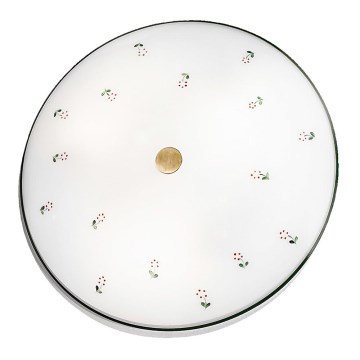Kolarz 731.U13.4.70- Stropní svítidlo NONNA 3xE27/60W/230V pr. 42 cm zelená/mosaz