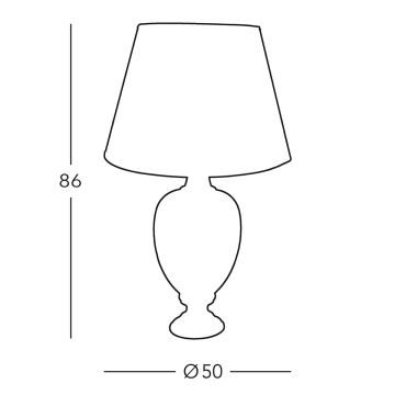 Kolarz 780.71 - Stolní lampa DAUPHIN 1xE27/100W/230V