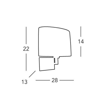 Kolarz A1307.61.6 - Nástěnné svítidlo SAND 1xE14/40W/230V