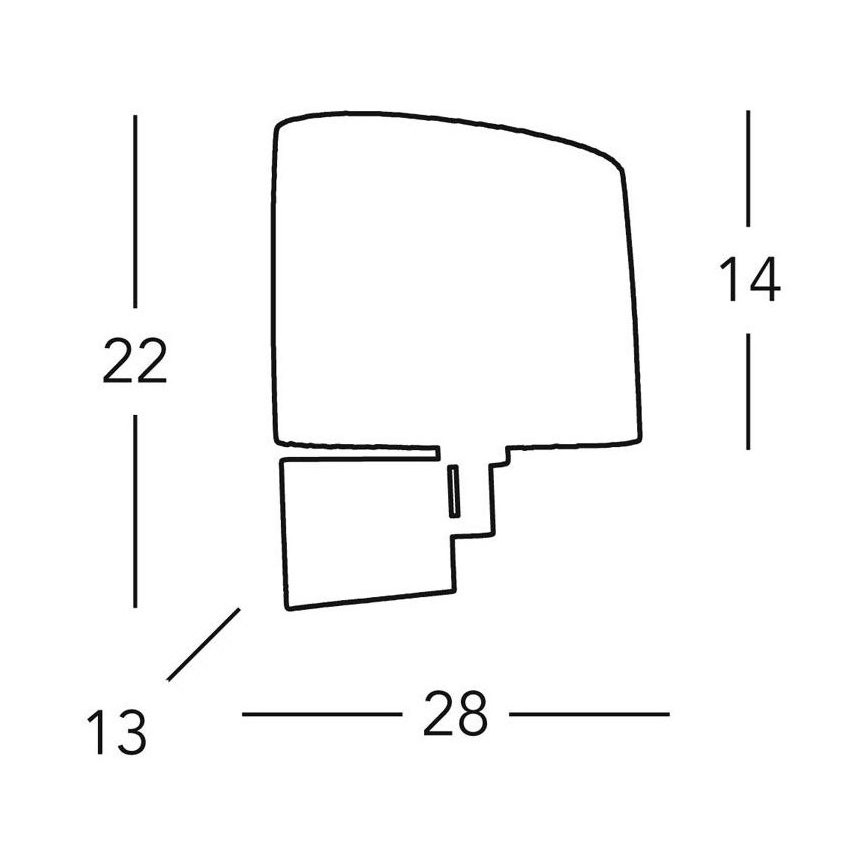 Kolarz A1307.61.7 - Nástěnné svítidlo SAND 1xE14/40W/230V