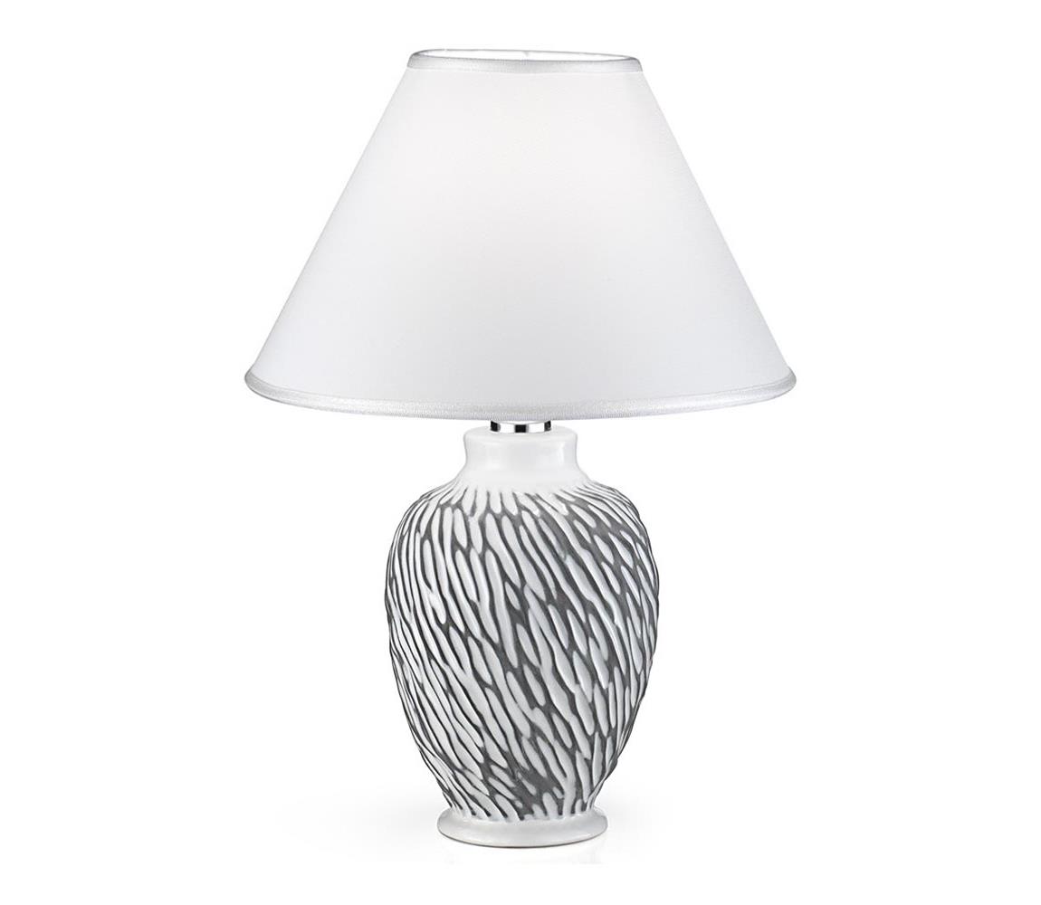 Kolarz Kolarz A1340.70.Gr - Stolní lampa CHIARA 1xE27/100W/230V bílá/šedá pr. 30 cm KL0114