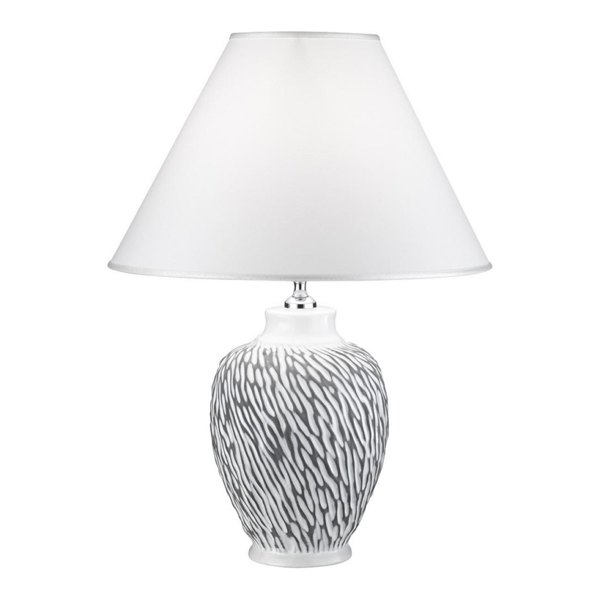 Kolarz A1340.71.Gr - Stolní lampa CHIARA 1xE27/100W/230V bílá/šedá pr. 40 cm