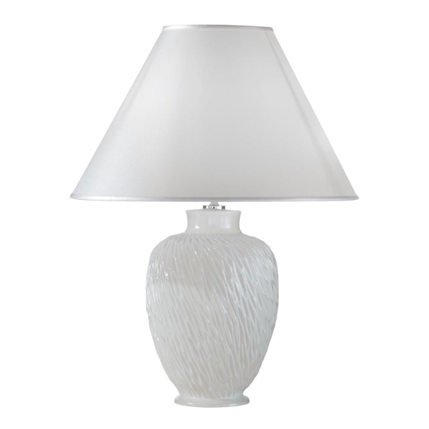 Kolarz A1340.71 - Stolní lampa CHIARA 1xE27/100W/230V bílá pr. 40 cm