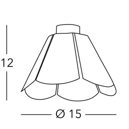 Kolarz A1346.11.W - Stropní svítidlo BLOOM 1xE27/100W/230V
